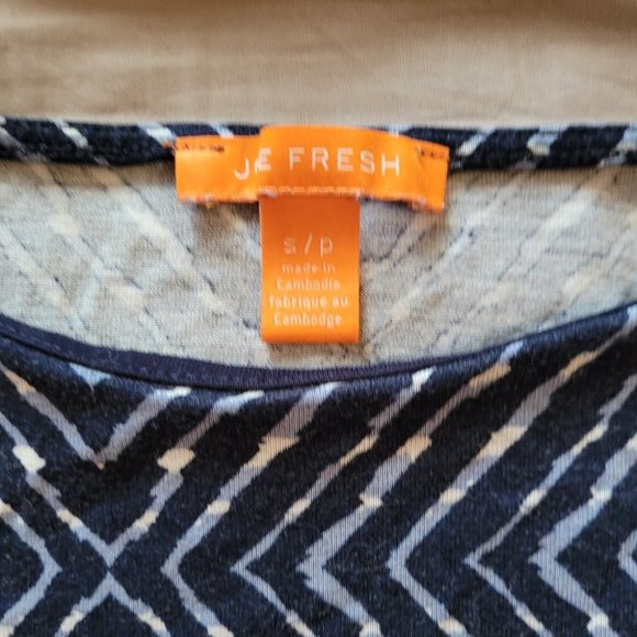 Small Joe Fresh Sleeveless Diamond Patterned Dress - Picture 3 of 7